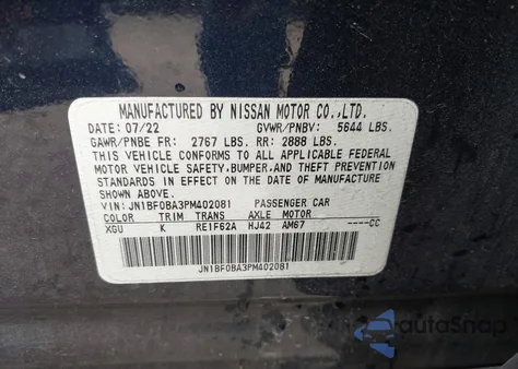 2023 Nissan Ariya Evolve+ from USA, damaged, VIN JN1BF0BA3PM402081